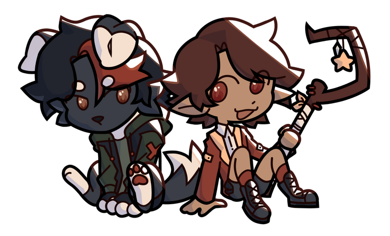 Personal Works | Ashlyn and Vee Sticker Design